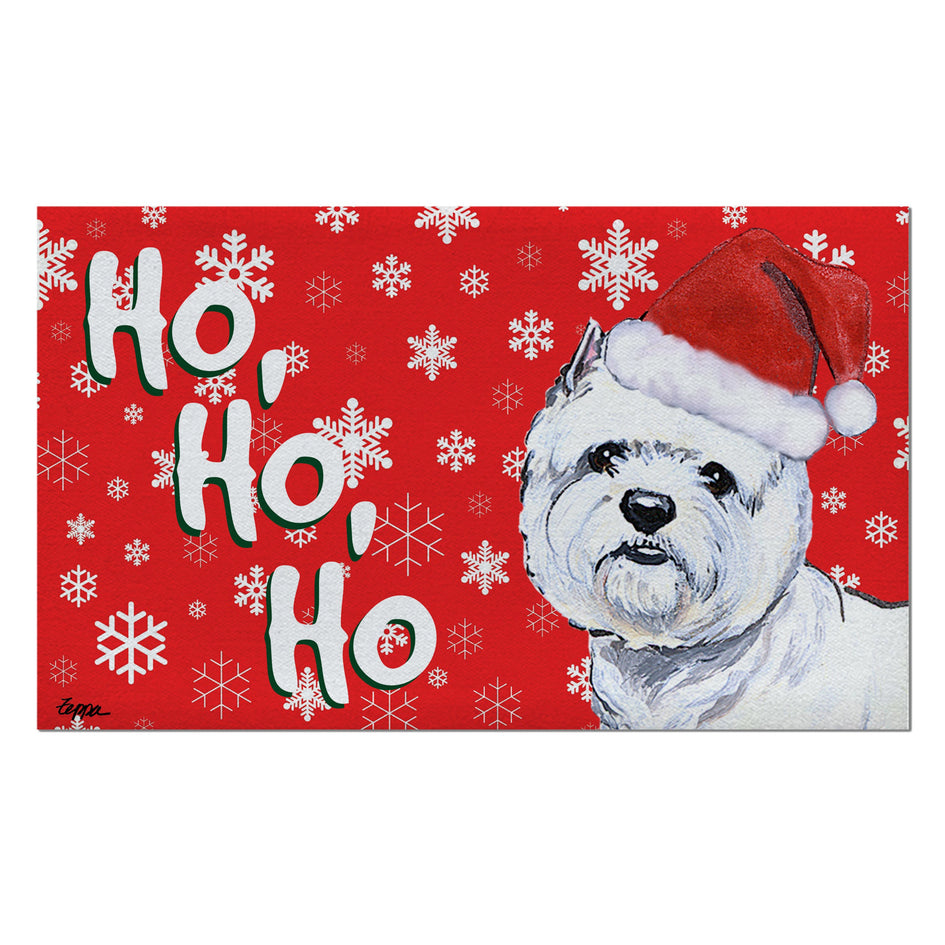 West Highland Terrier Holiday Welcome Mat