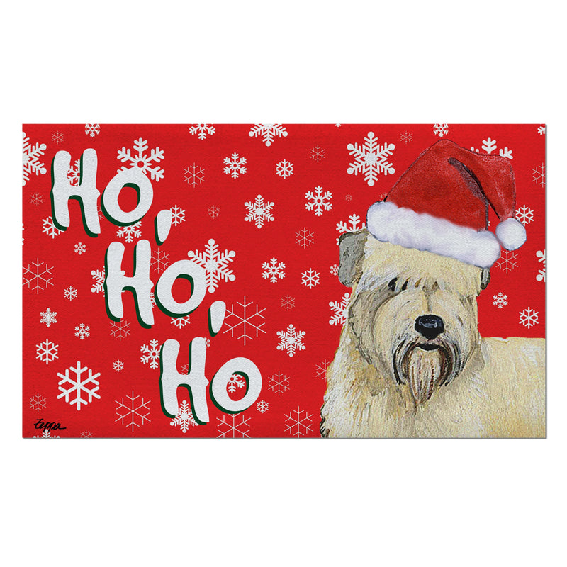 Wheaten Terrier Holiday Welcome Mat