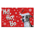 Whippet Holiday Welcome Mat