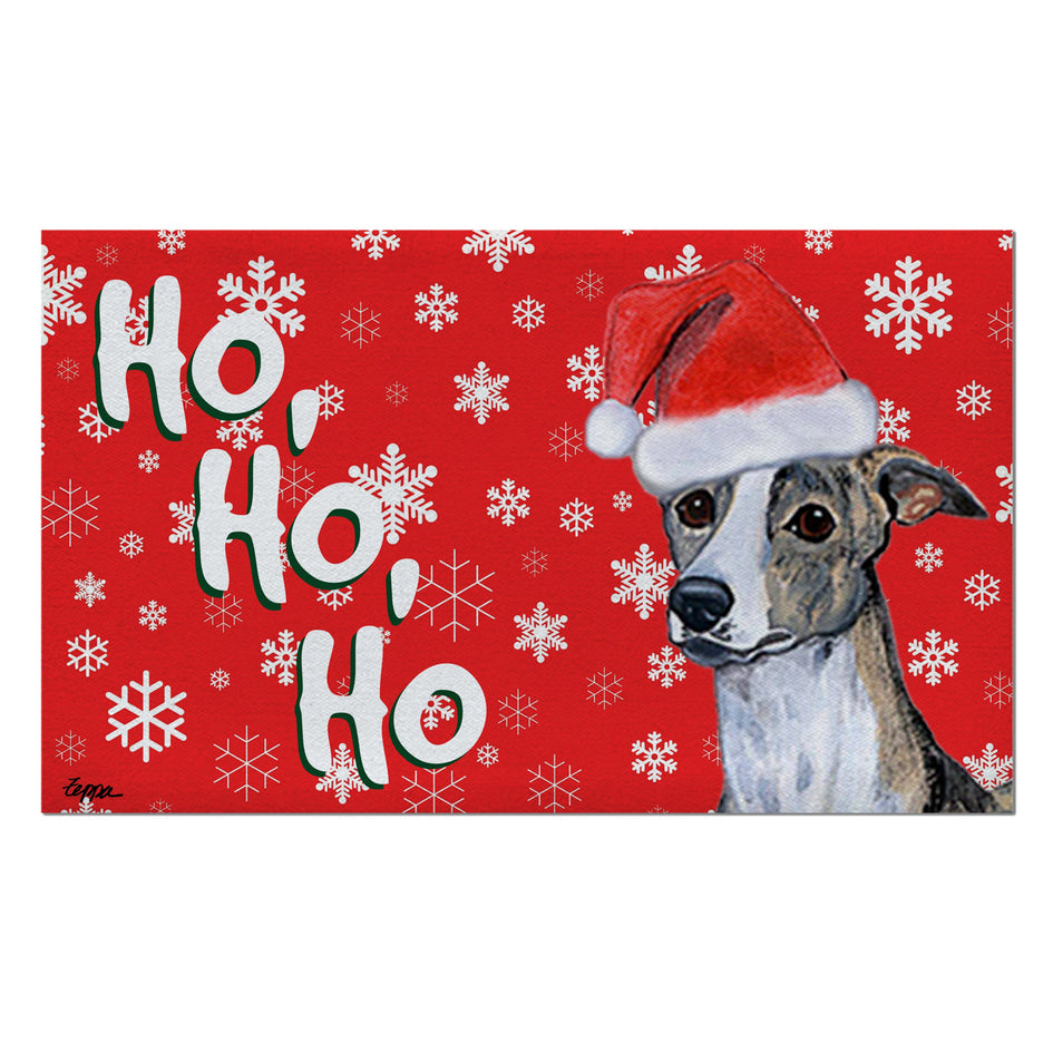 Whippet Holiday Welcome Mat