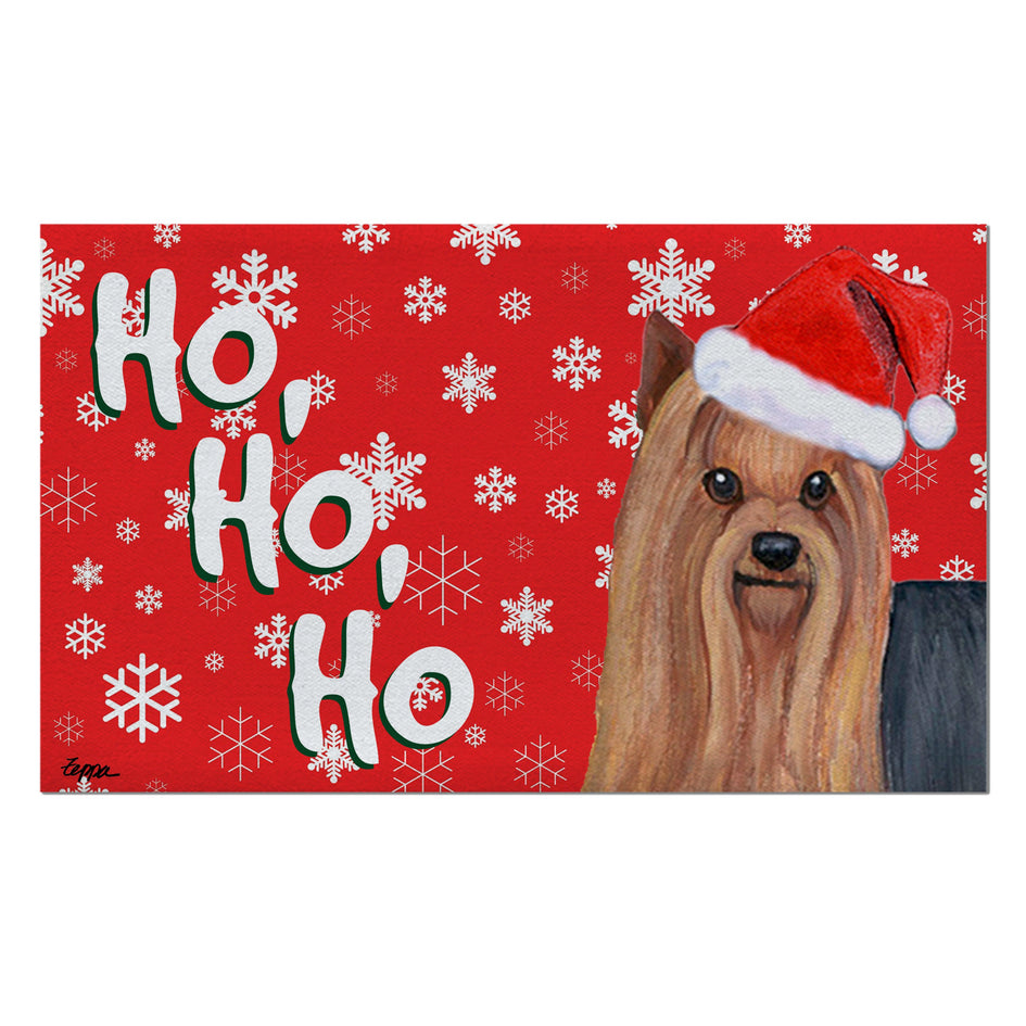 Yorkshire Terrier Holiday Welcome Mat