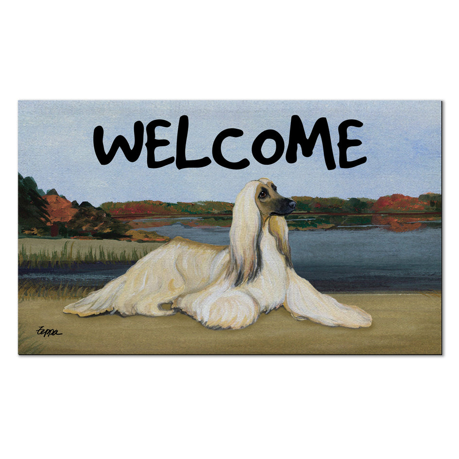 Afghan Hound Welcome Mat