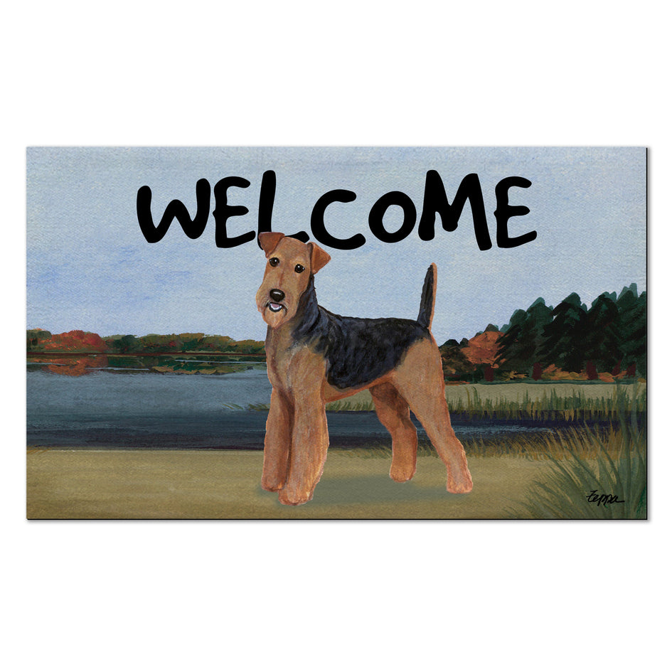 Airedale Terrier Welcome Mat