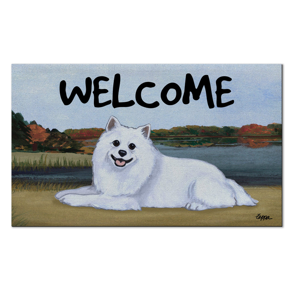 American Eskimo Dog Welcome Mat