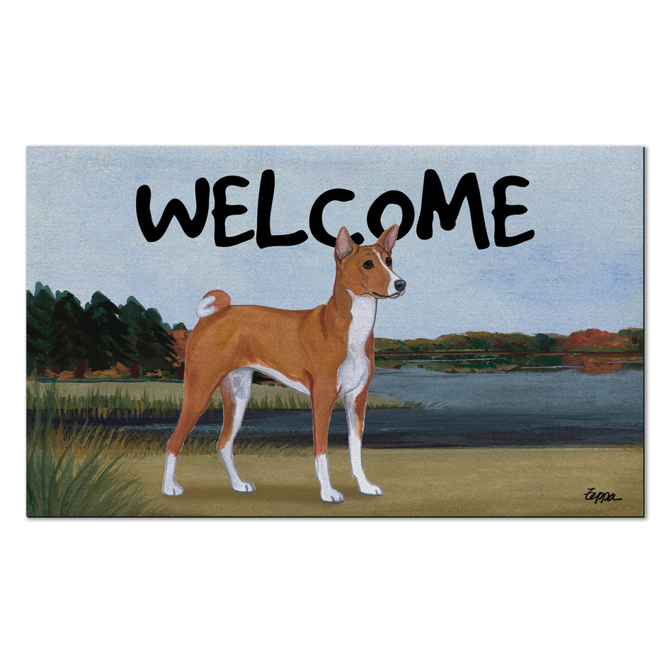 Basenji Welcome Mat