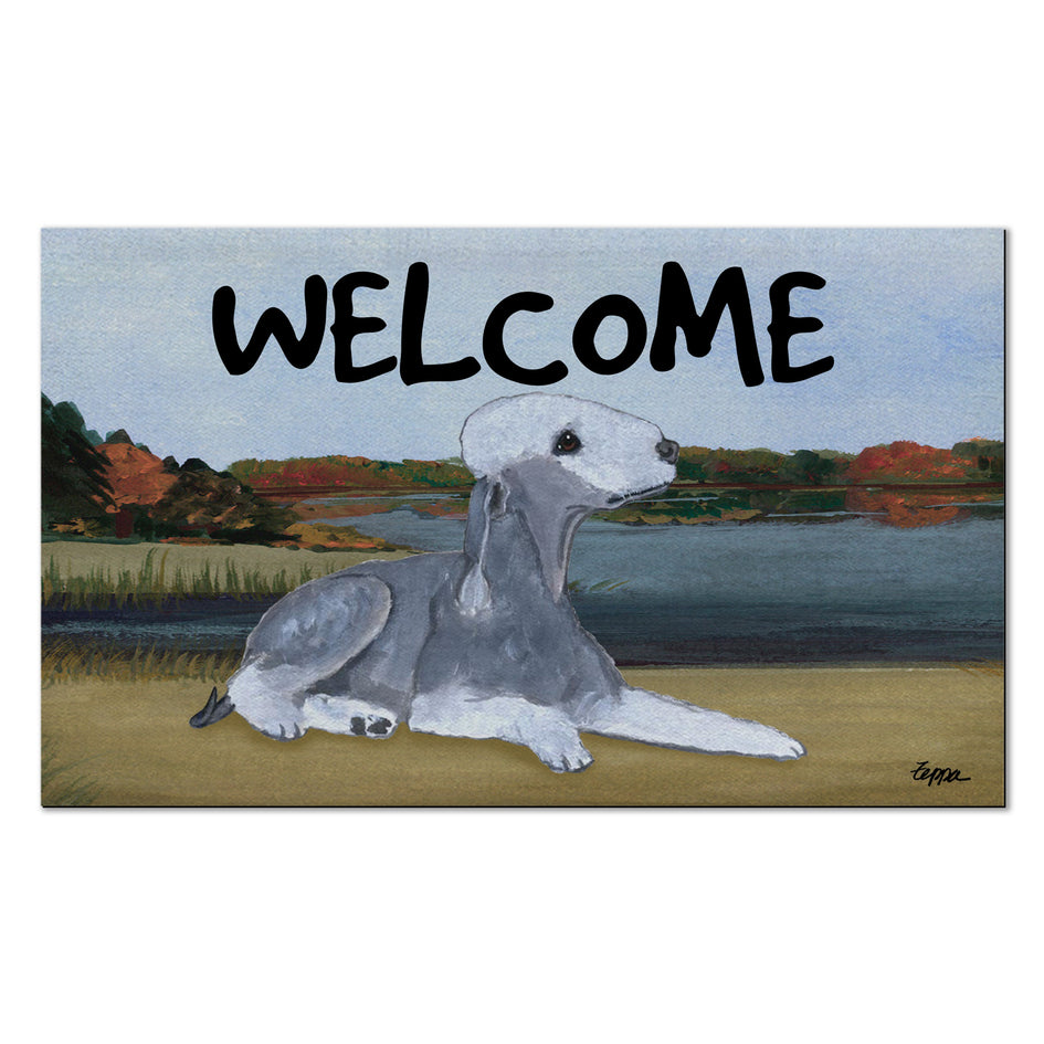 Bedlington Terrier Welcome Mat