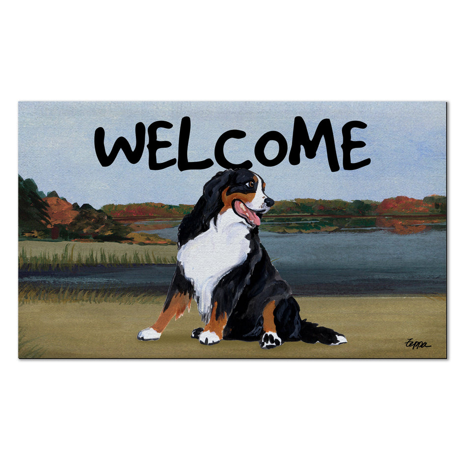 Bernese Mountain Dog Welcome Mat