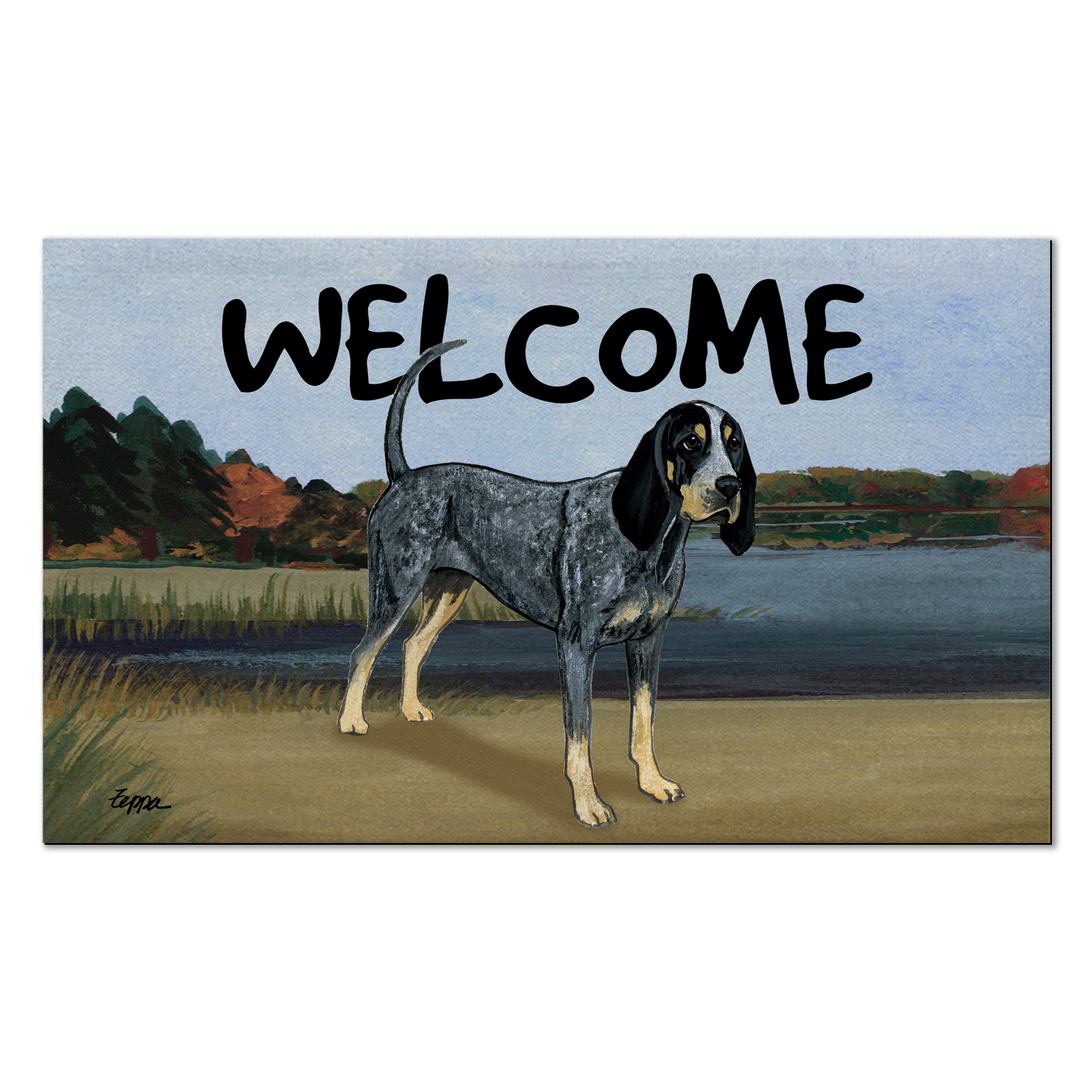 Bluetick Coonhound Welcome Mat | AKC Shop
