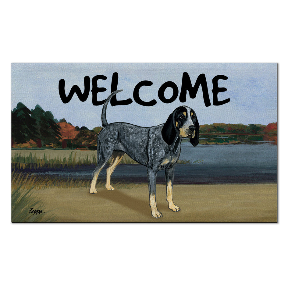 Bluetick Coonhound Welcome Mat