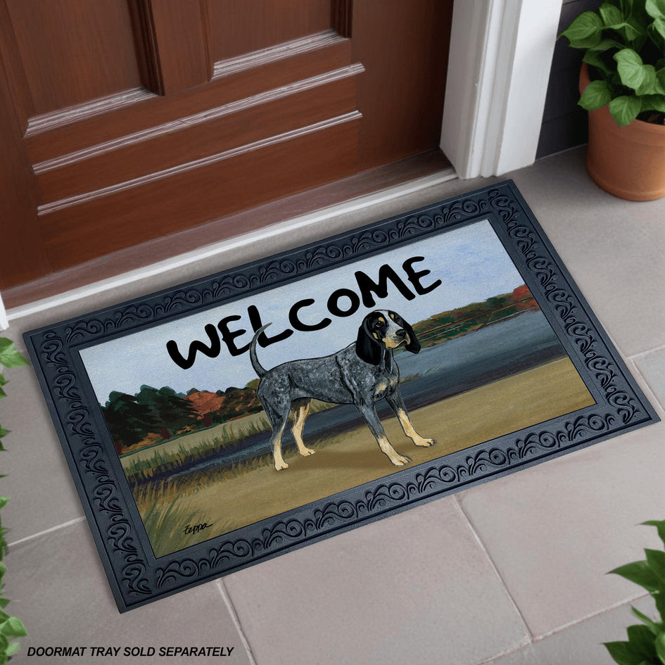 Bluetick Coonhound Welcome Mat