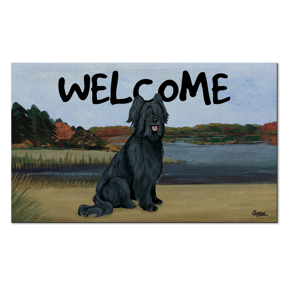 Briard Welcome Mat