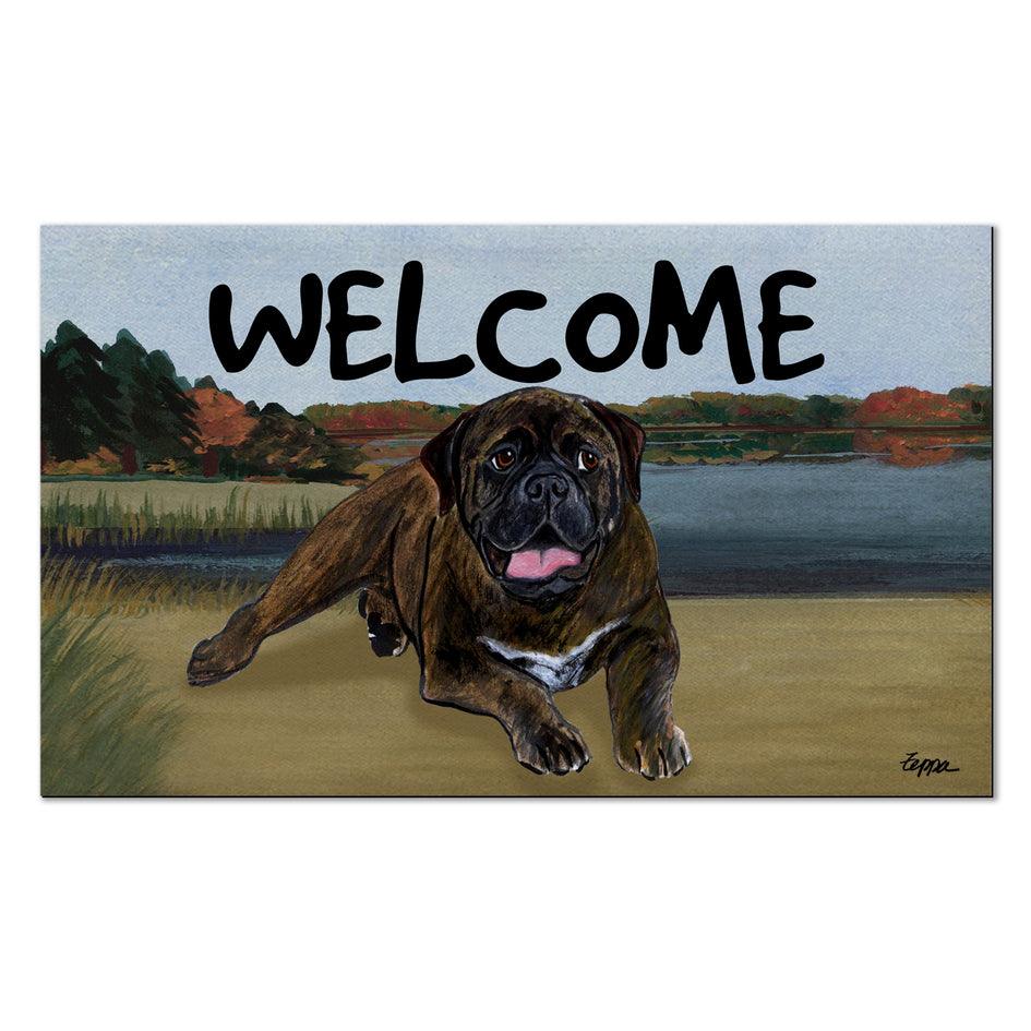 Bullmastiff Welcome Mat