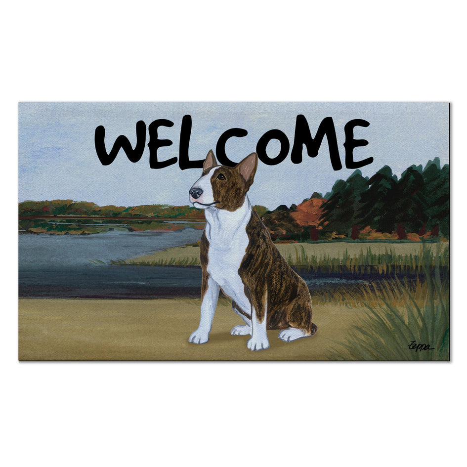 Bull Terrier Welcome Mat