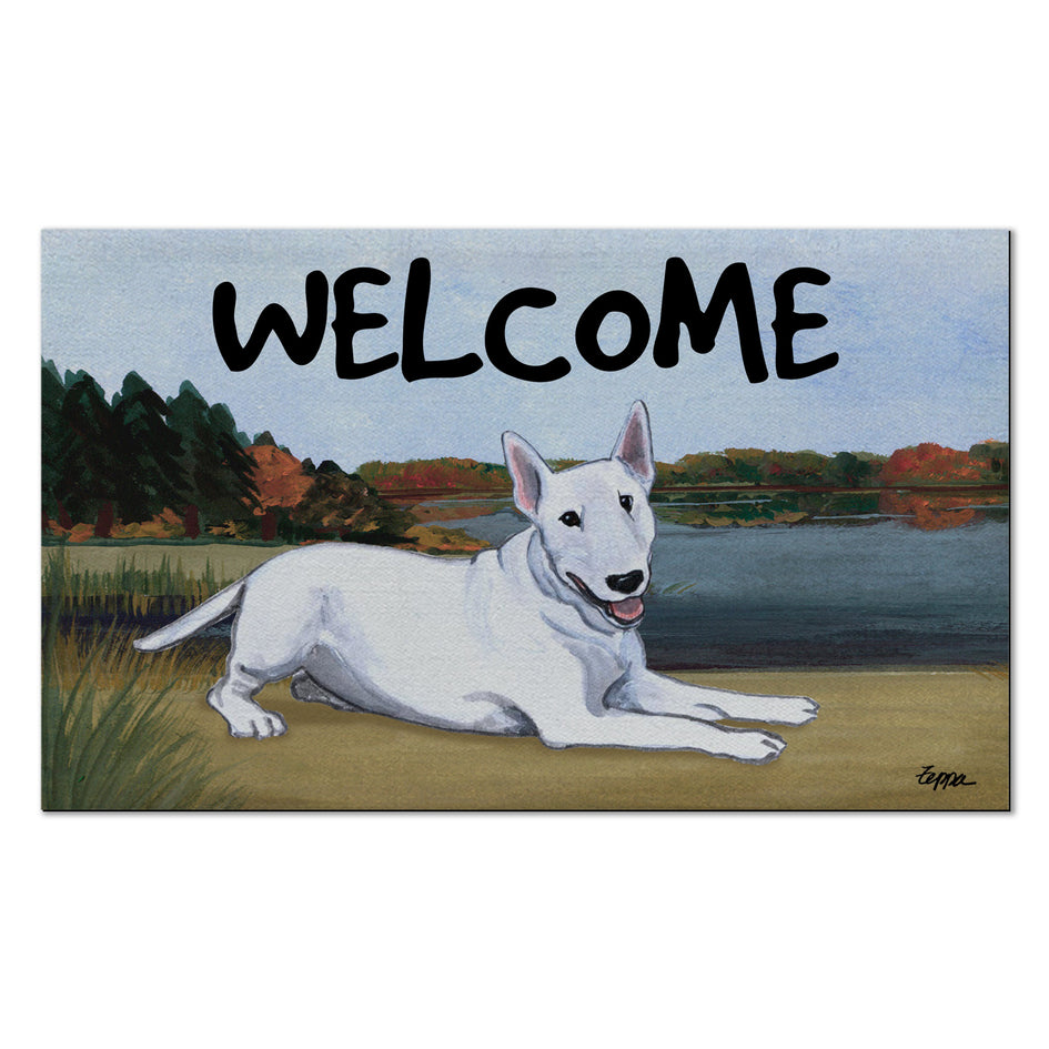 Bull Terrier Welcome Mat