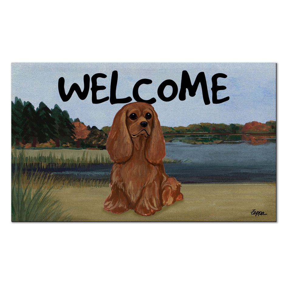 Cavalier King Charles Spaniel Welcome Mat