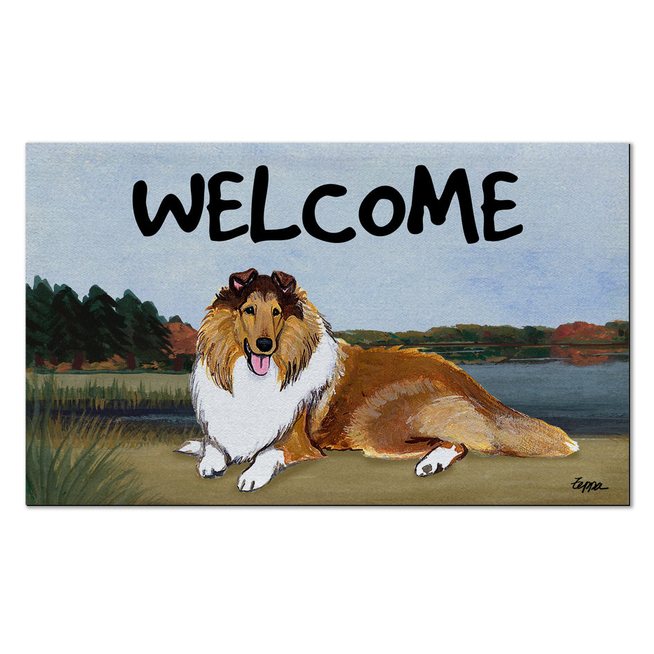 Collie Welcome Mat