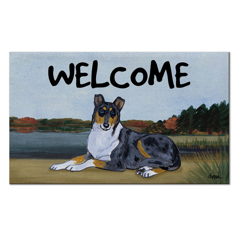 Collie Welcome Mat