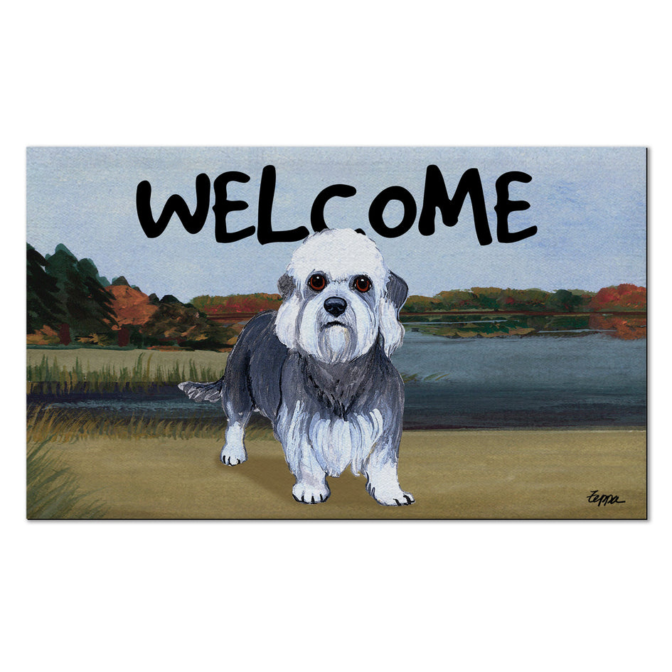 Dandi Dinmont Terrier Welcome Mat