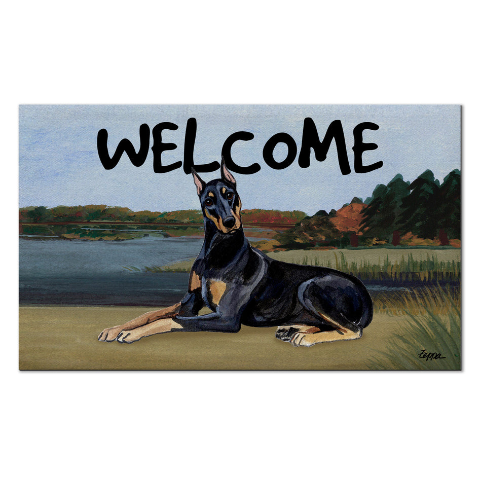 Doberman Pinscher Welcome Mat