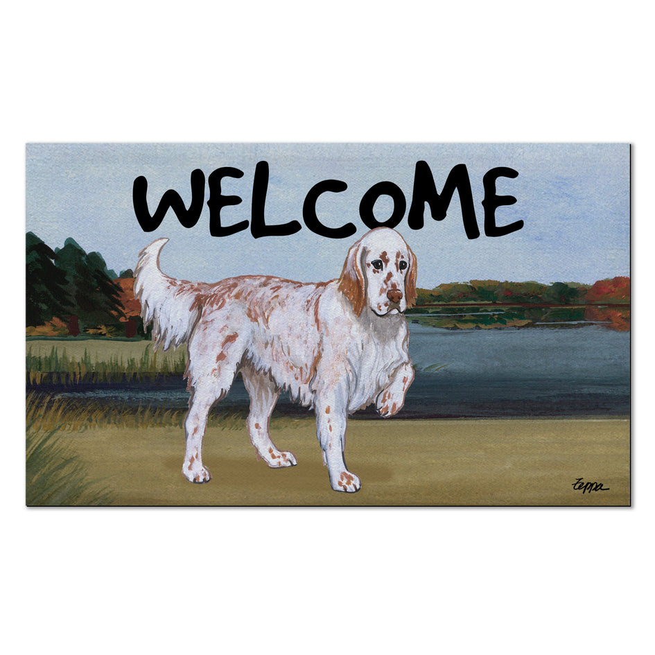 English Setter Welcome Mat