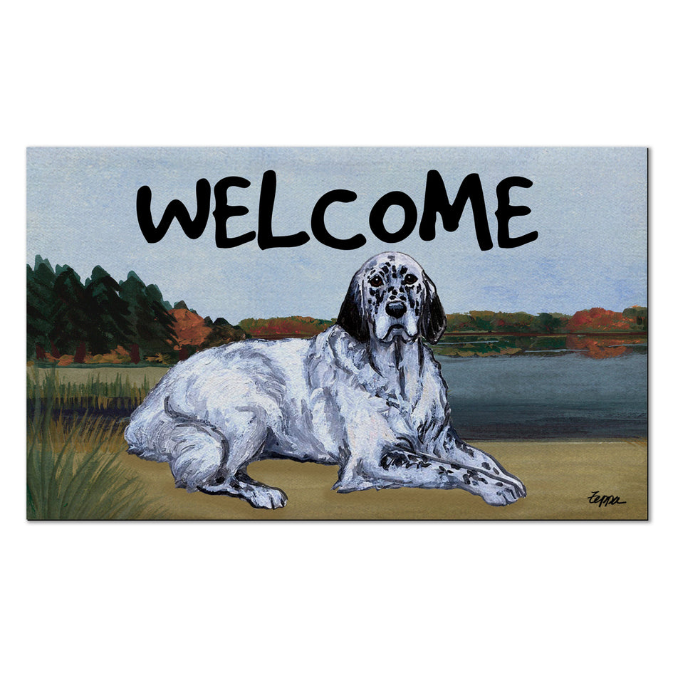 English Setter Welcome Mat