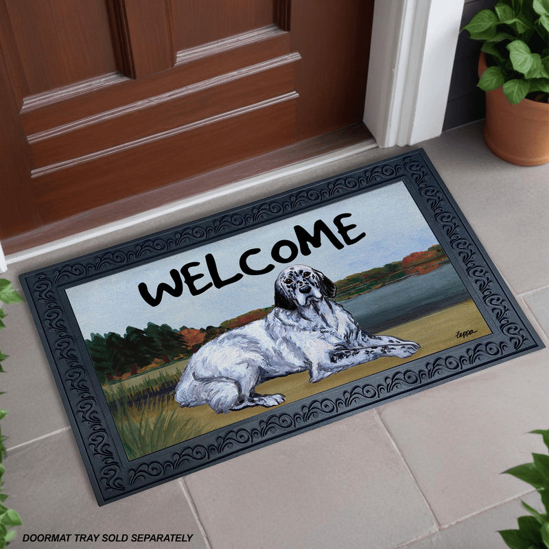 English Setter Welcome Mat