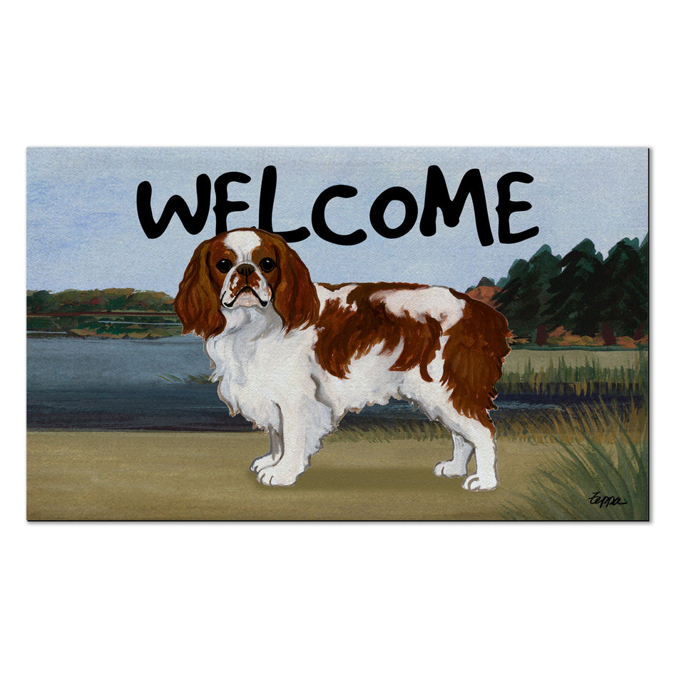 English Toy Spaniel Welcome Mat