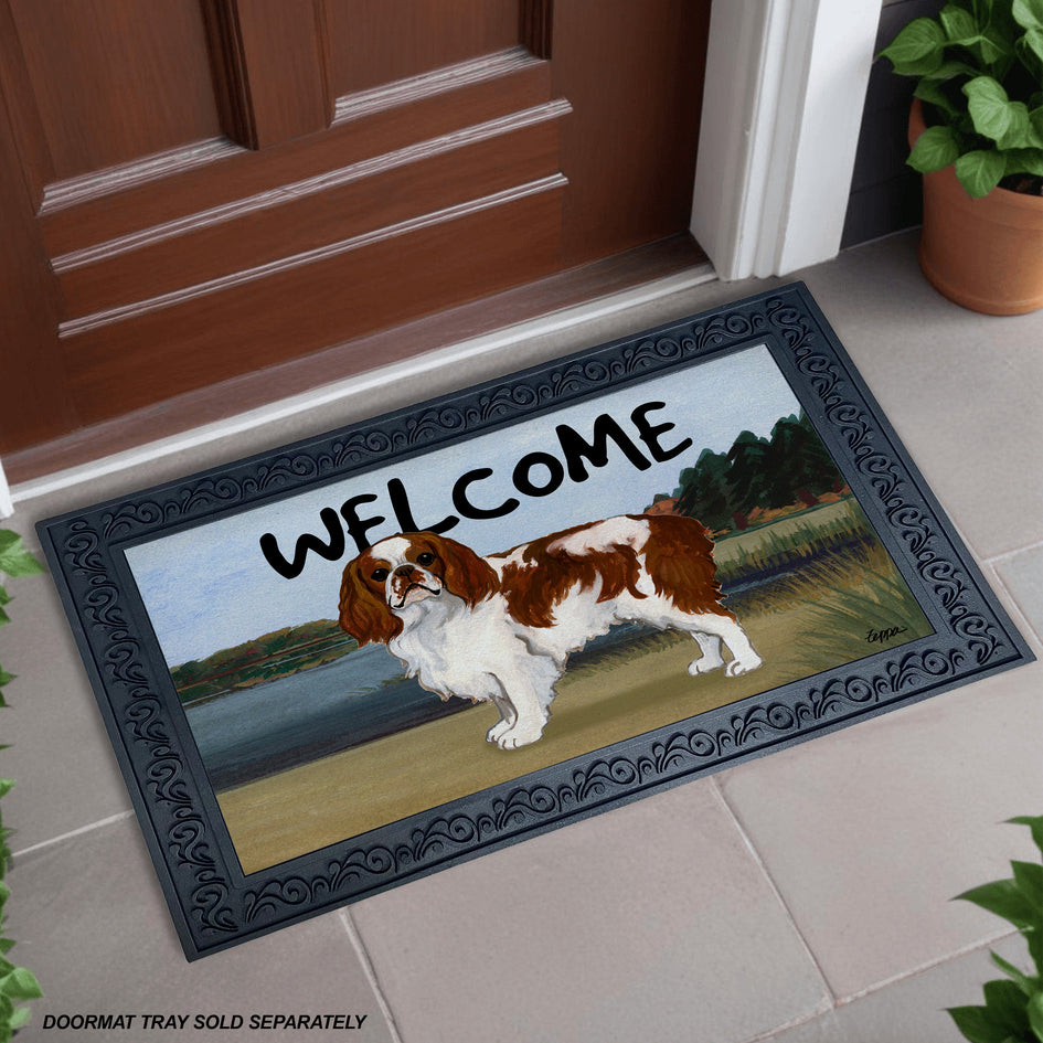 English Toy Spaniel Welcome Mat