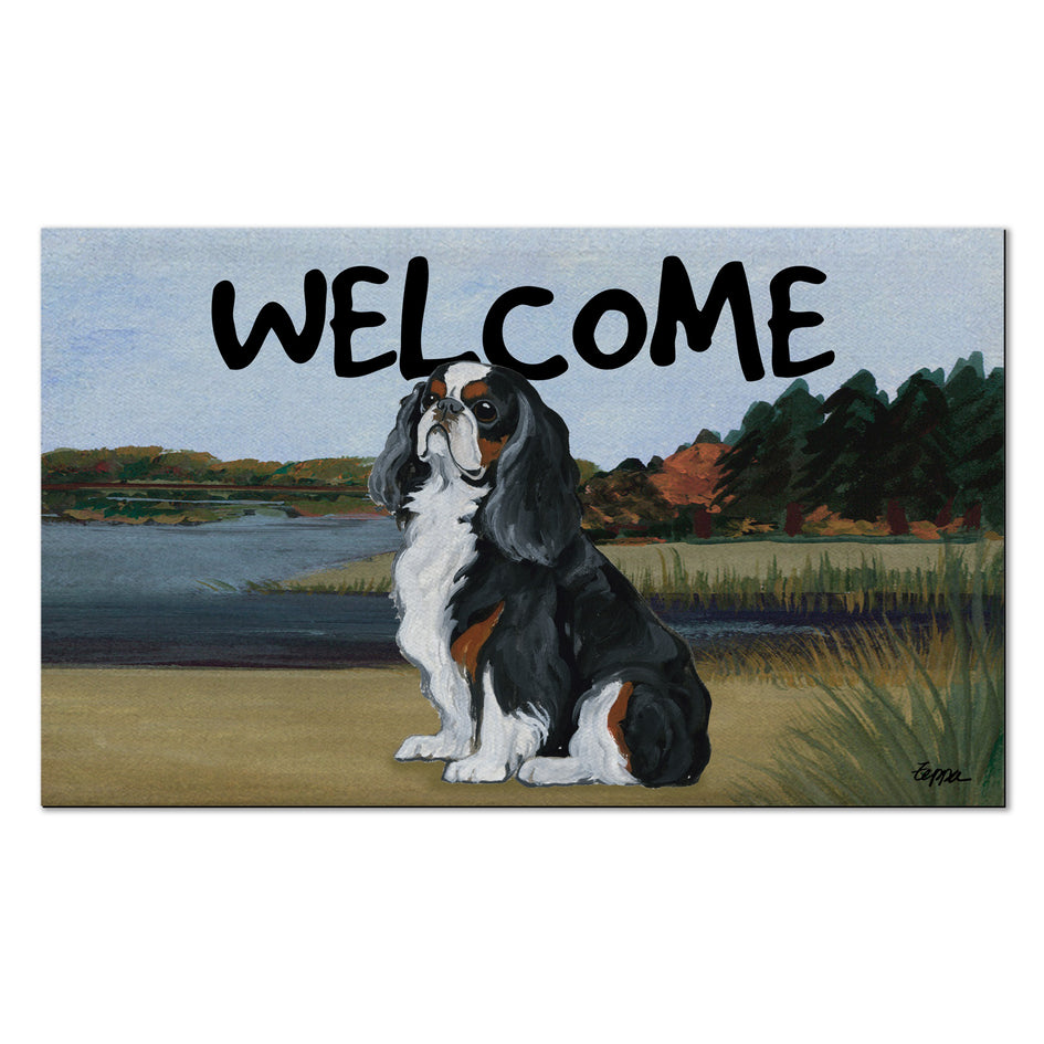 English Toy Spaniel Welcome Mat