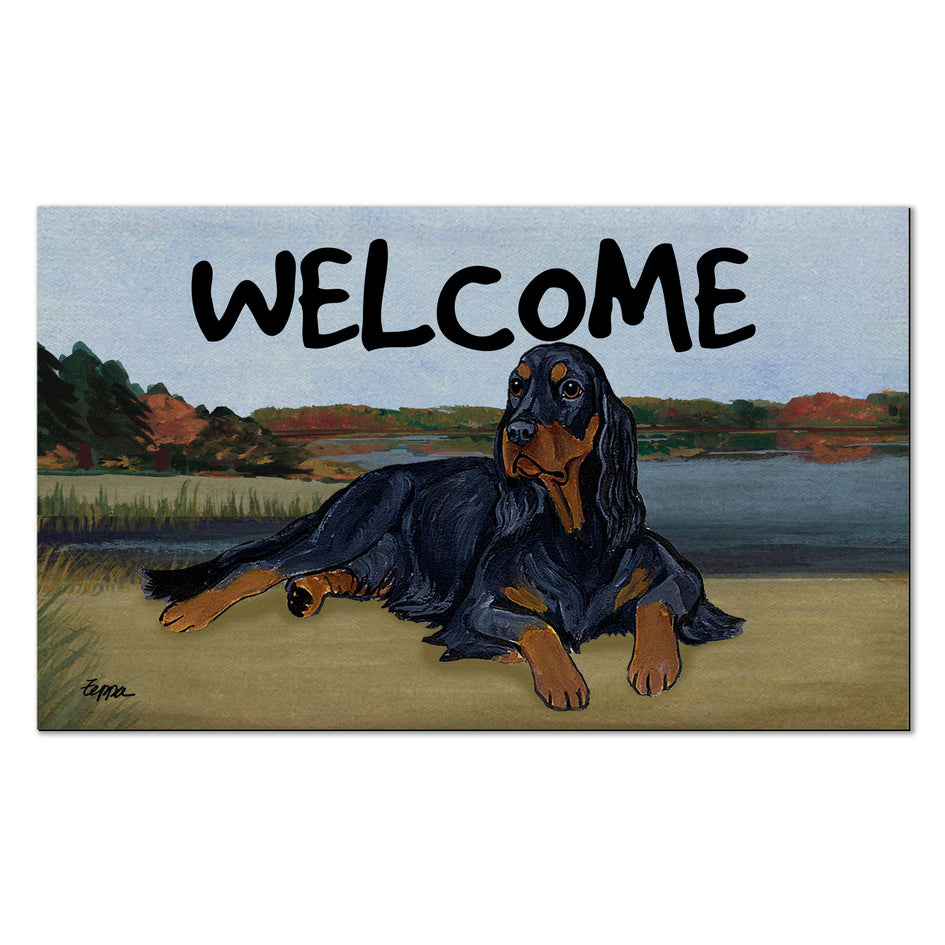 Gordon Setter Welcome Mat