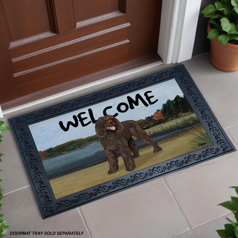 Irish Water Spaniel Welcome Mat