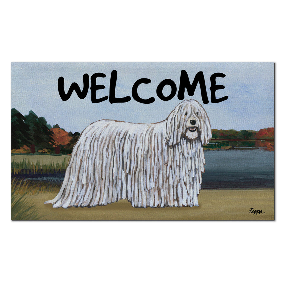 Komondor Welcome Mat