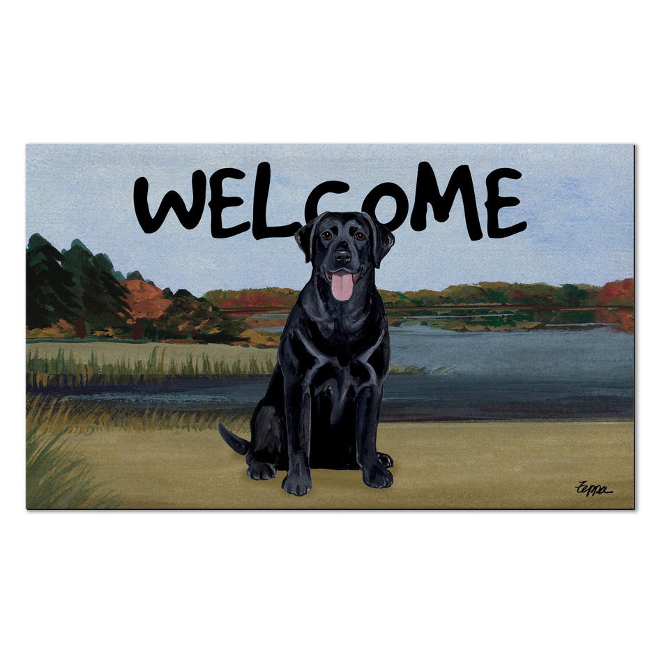 Labrador Retriever Scenic Welcome Mat