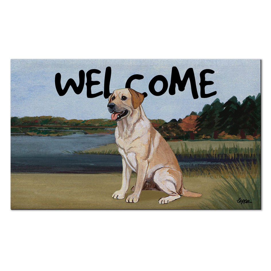 Labrador Retriever Scenic Welcome Mat