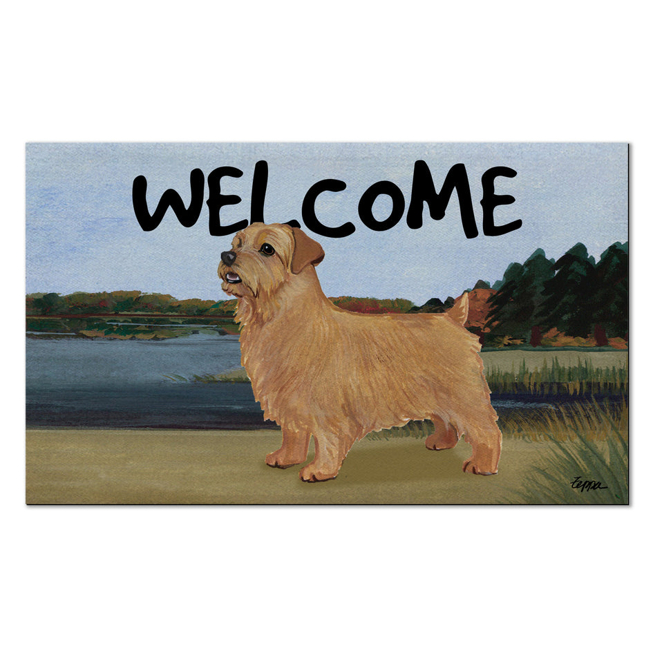 Norfolk Terrier Welcome Mat