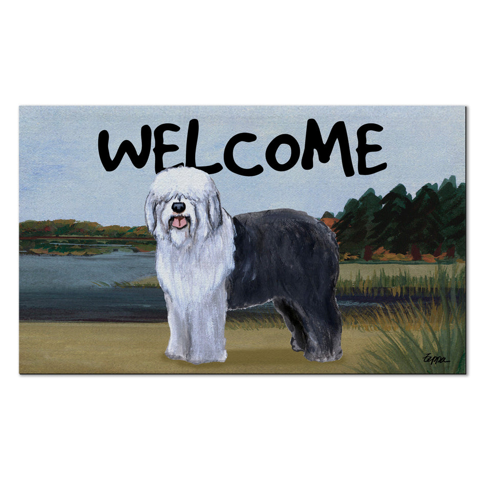 Old English Sheepdog Welcome Mat