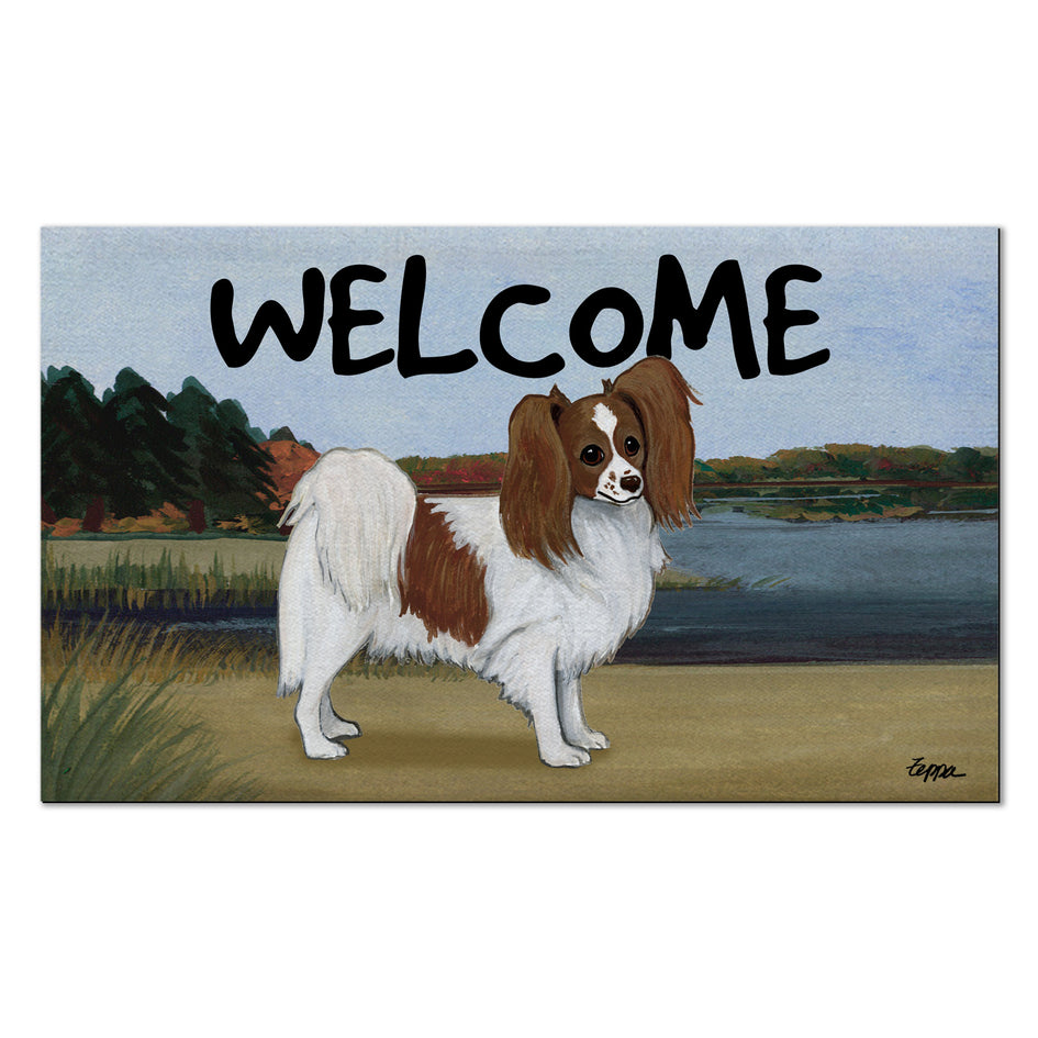 Papillon Welcome Mat