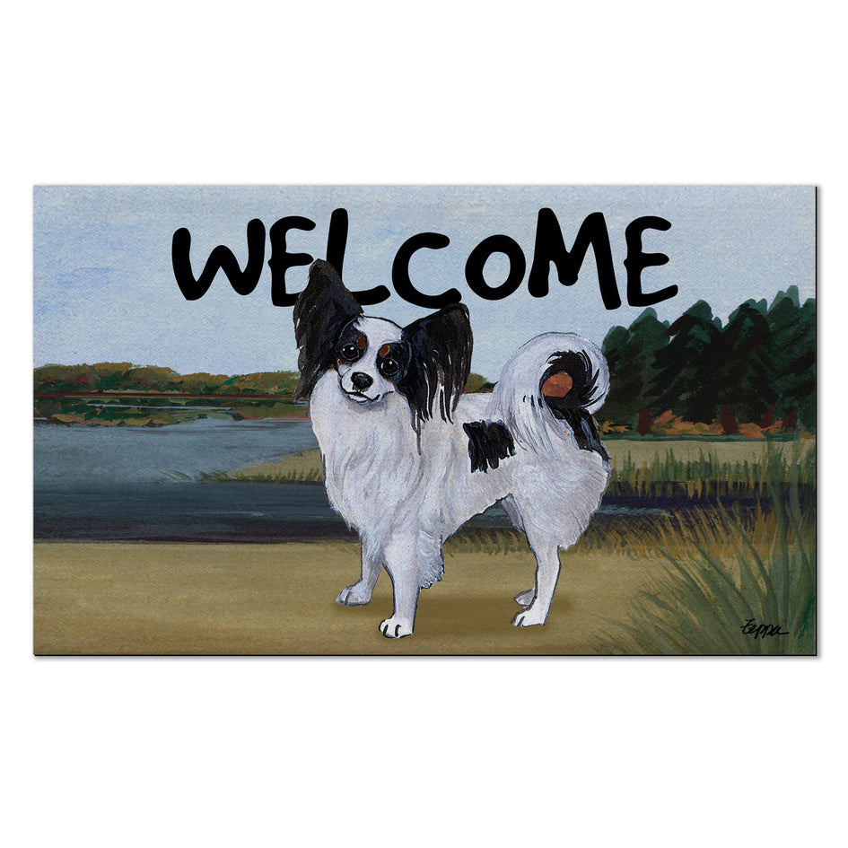 Papillon Welcome Mat