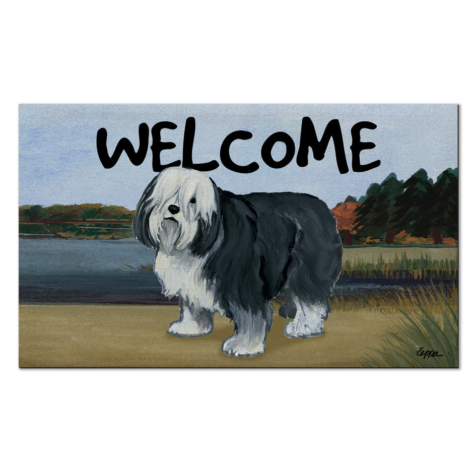 Polish Lowland Sheepdog Welcome Mat