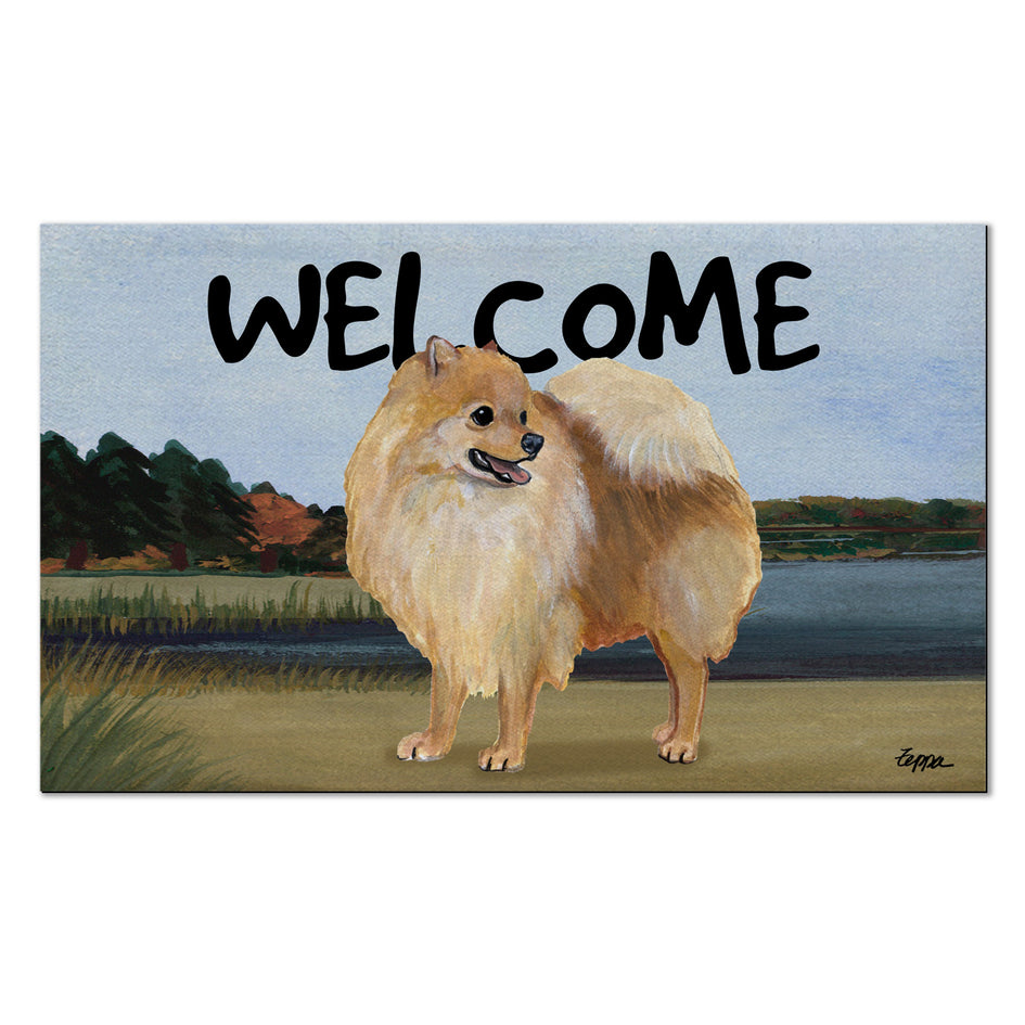 Pomeranian Welcome Mat