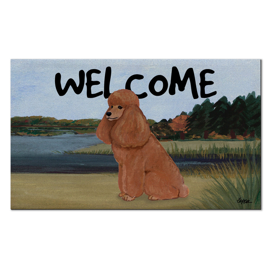 Poodle Welcome Mat