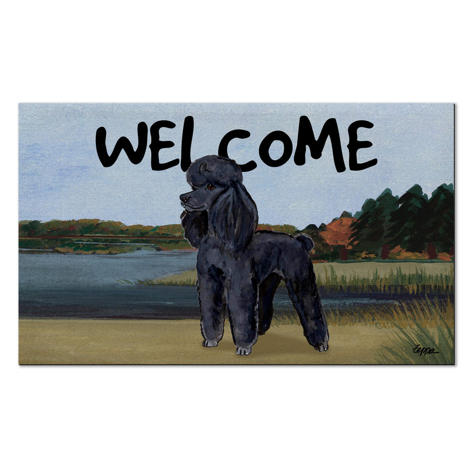 Poodle Welcome Mat