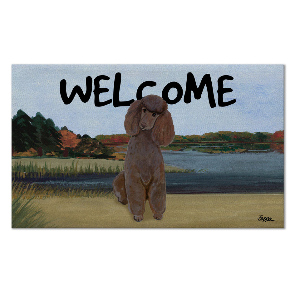 Poodle Welcome Mat