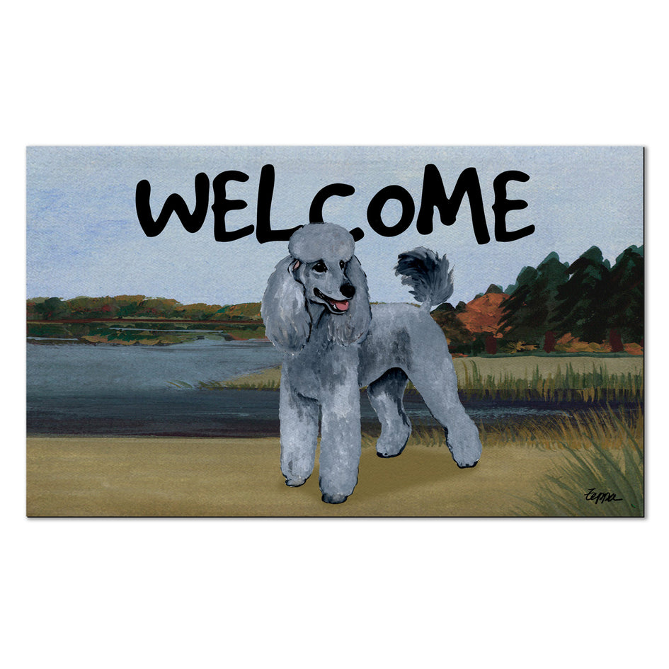 Poodle Welcome Mat