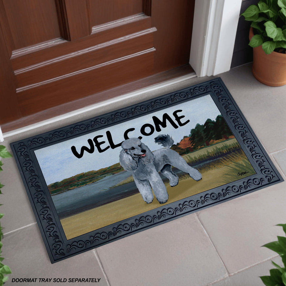 Poodle Welcome Mat