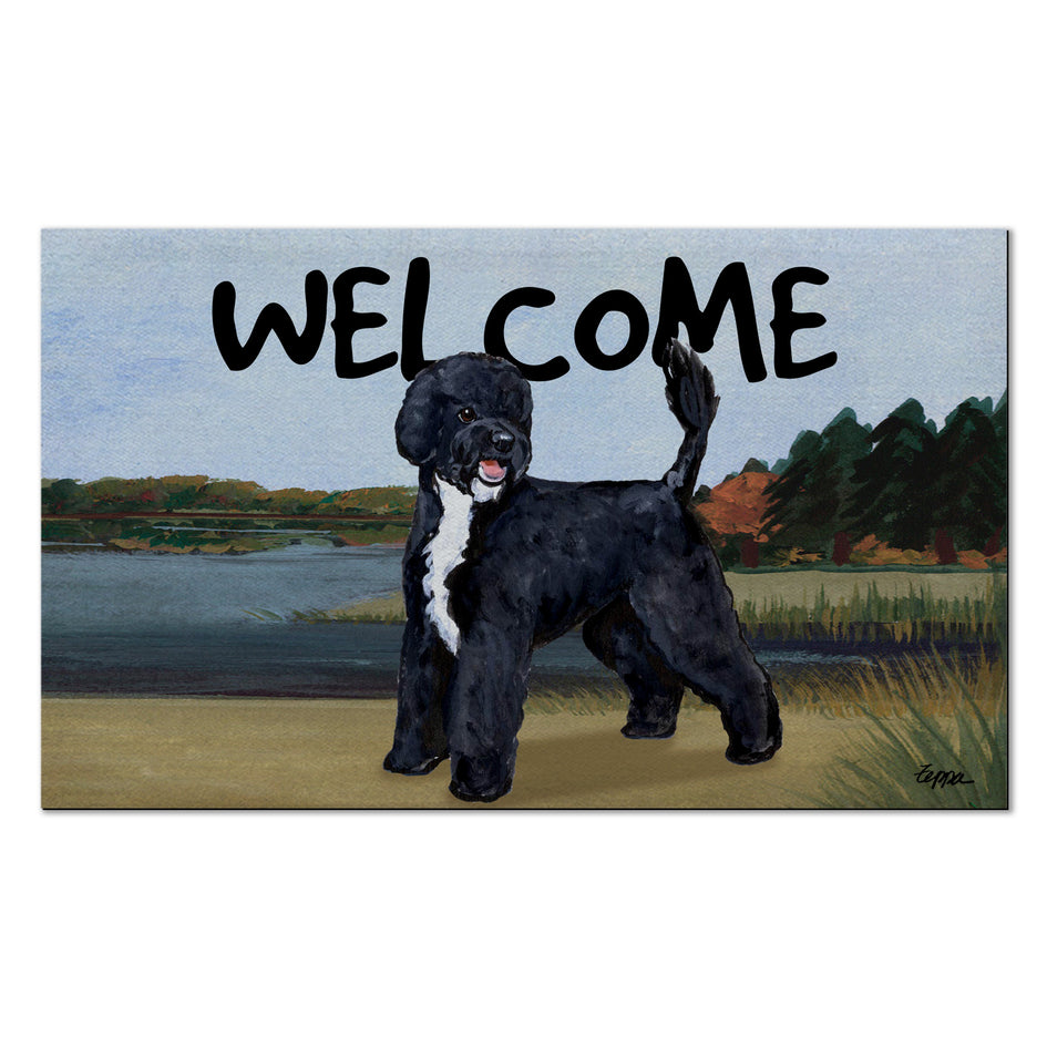 Portuguese Water Dog Welcome Mat