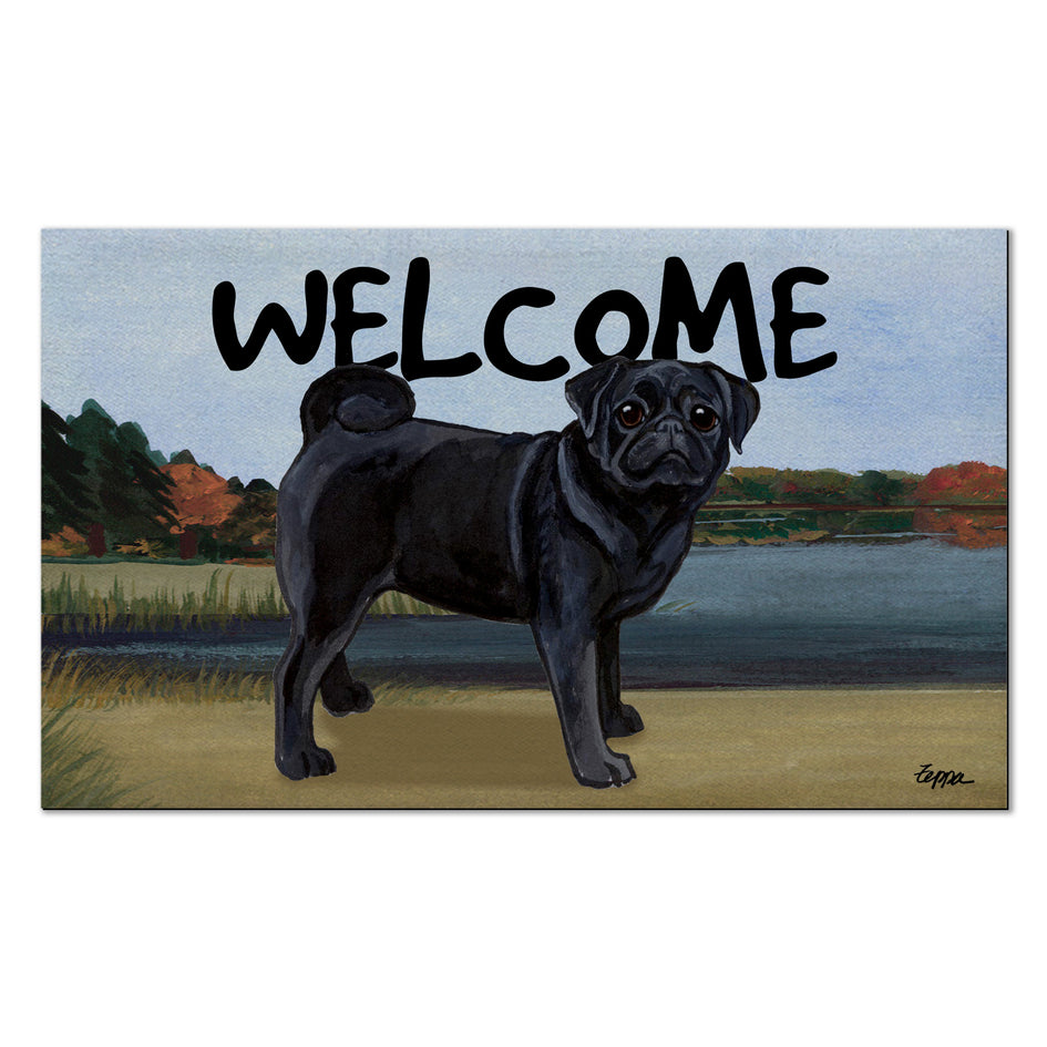 Pug Welcome Mat