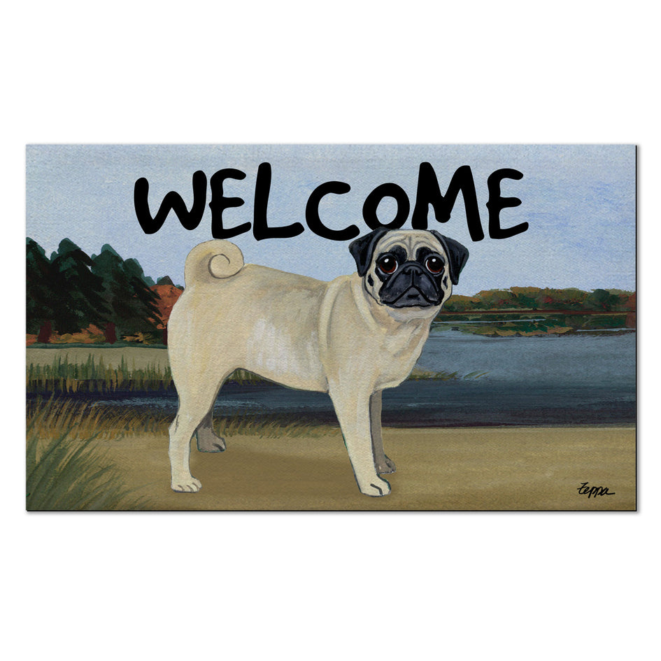 Pug Welcome Mat