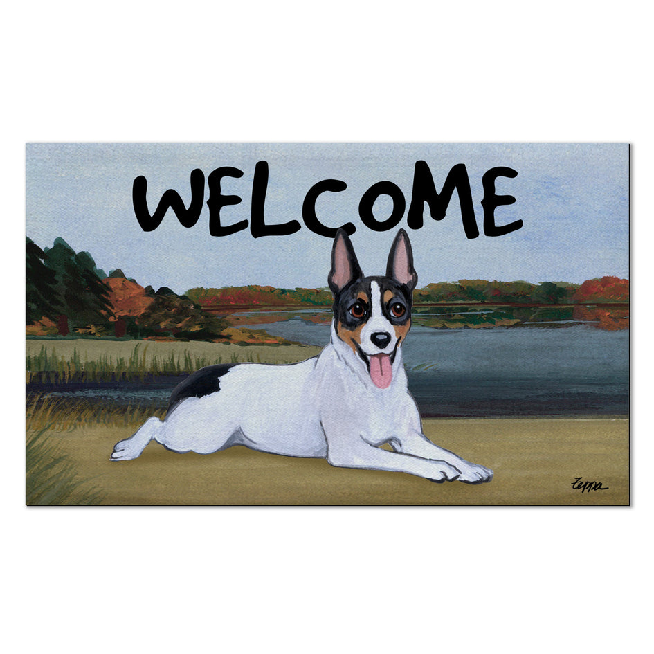 Rat Terrier Welcome Mat