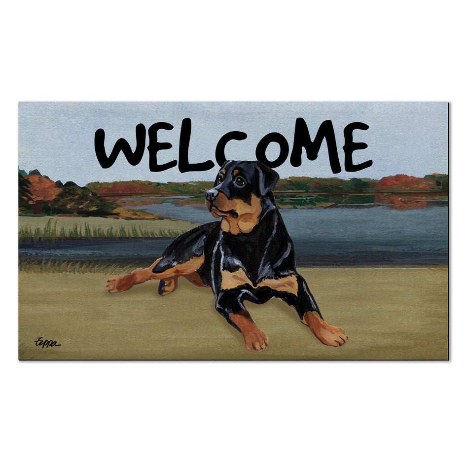 Rottweiler Welcome Mat